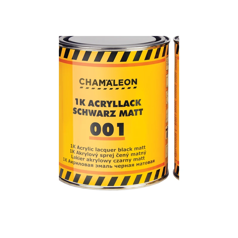 رنگ اکریلیک تکجزئی Chamäleon ۱ لیتری مشکی مات — 1