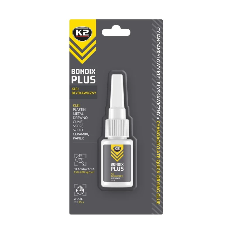 چسب قطرهای فوری K2 BONDIX PLUS ۱۰ گرمی — 1