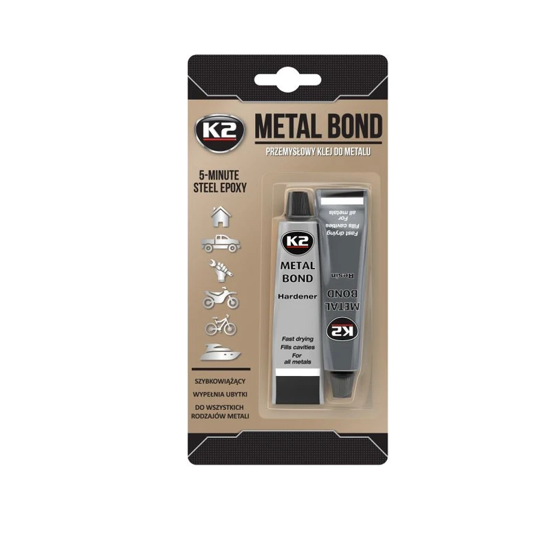 چسب اپوکسی دوجزئی فلز K2 METAL BOND ۵۶ گرمی — 1