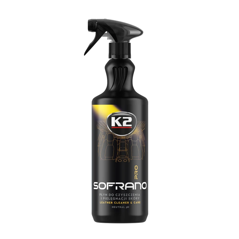 پاککننده و مراقبت چرم حرفهای K2 SOFRANO PRO ۱ لیتری — 1