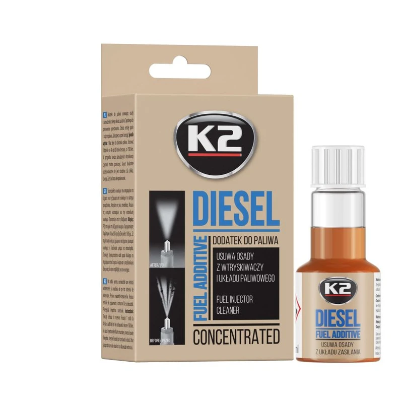 مکمل تمیزکنندهٔ سیستم سوخت موتور دیزل K2 DIESEL ۵۰ میلیلیتری — 1
