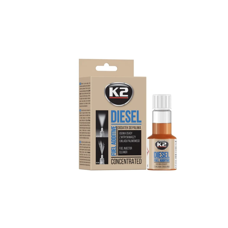 مکمل تمیزکنندهٔ سیستم سوخت موتور دیزل K2 DIESEL ۵۰ میلیلیتری — 1
