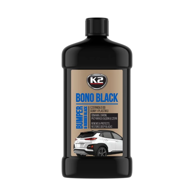 سیاهکنندهٔ سپر و قطعات لاستیکی K2 BONO BLACK ۵۰۰ میلیلیتری — 1