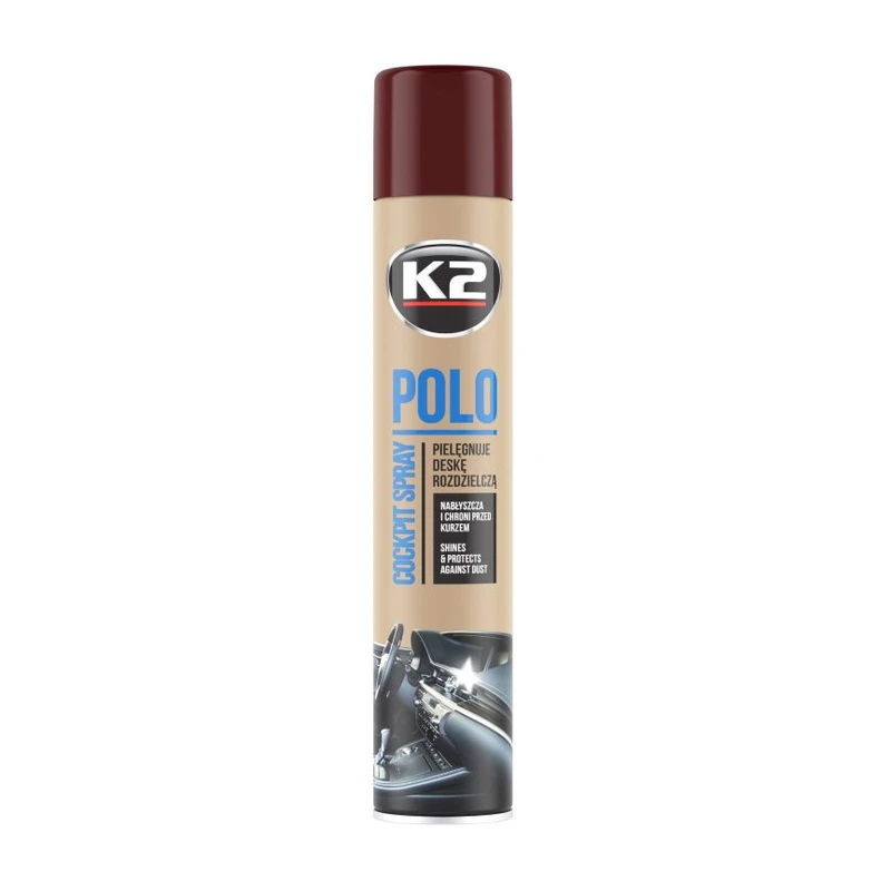 اسپری براقکنندهٔ داشبورد با رایحهٔ کولا K2 POLO COCKPIT ۷۵۰ میلیلیتری — 1