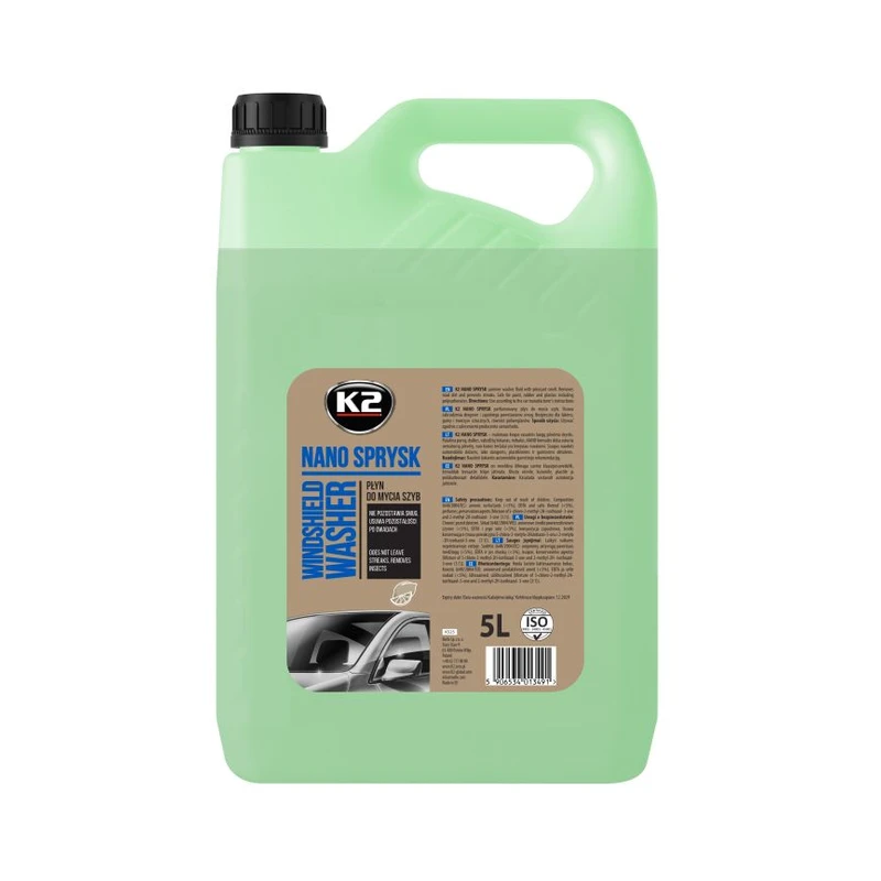مایع شیشهشوی تابستانی K2 NANO SPRYSK ۵ لیتری — 1