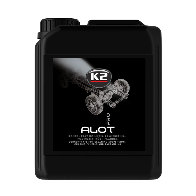 کنسانترهٔ شستوشوی شاسی، سیستم تعلیق، رینگ و چادر کامیون K2 ALOT PRO ۵ لیتری — 1