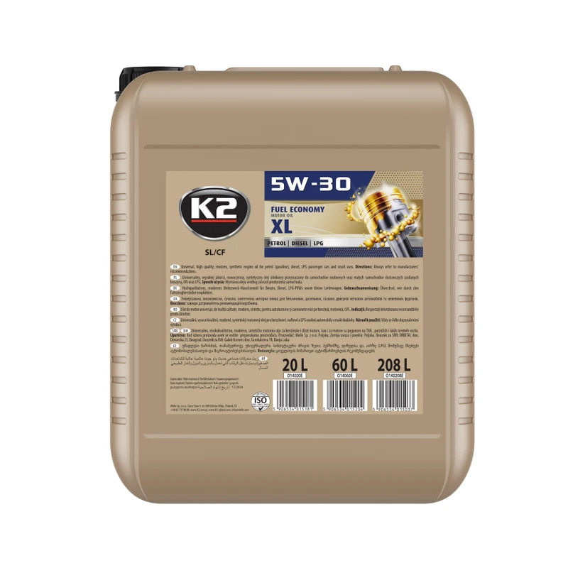 روغن موتور K2 5W-30 XL ۲۰ لیتری — 1