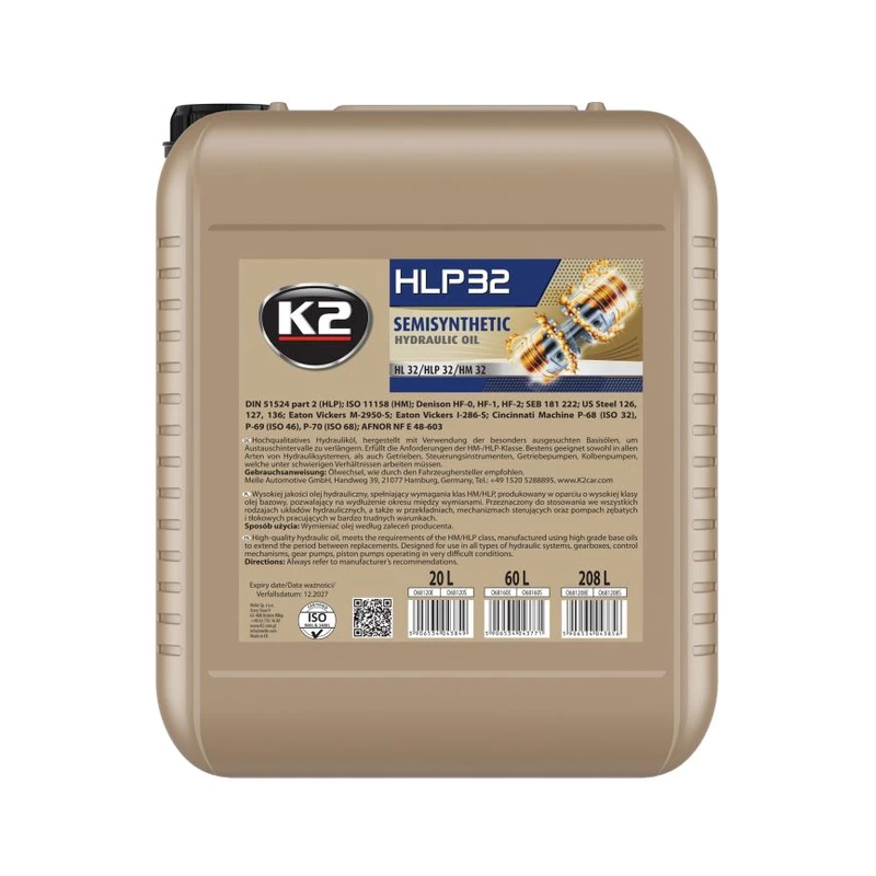 روغن هیدرولیک K2 HLP ۳۲ ۲۰ لیتری — 1