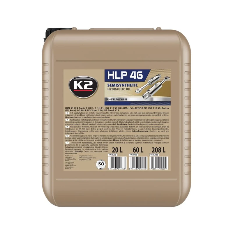 روغن هیدرولیک K2 HLP ۴۶ ۲۰ لیتری — 1