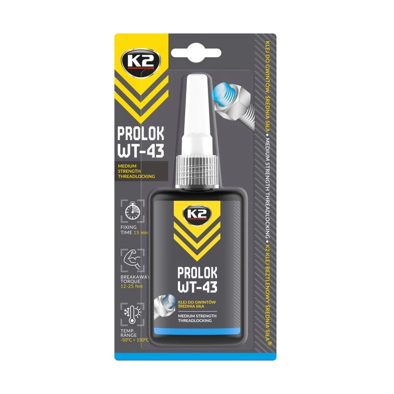 چسب رزوه پرولاک K2 PROLOK WT-43 ۵۰ گرمی — 1