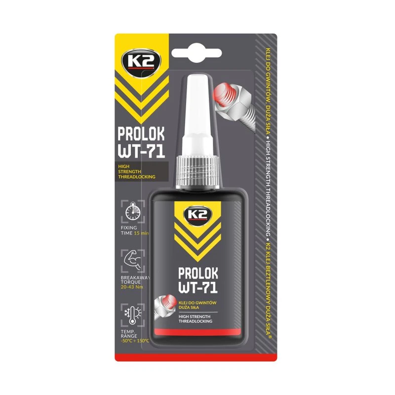چسب رزوه پرولاک K2 PROLOK WT-71 ۵۰ گرمی — 1